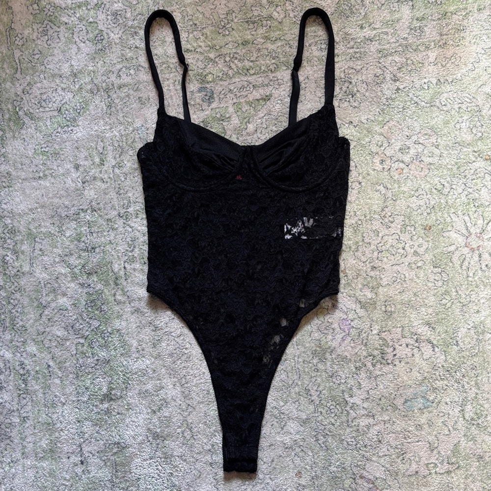 Edikted Black Lace Bodysuit